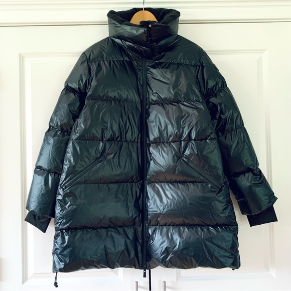 Sweaty Betty Aspen Coat Puffer Jacket Goose Down Fill Parka Apres Ski Size XL - Picture 3 of 14